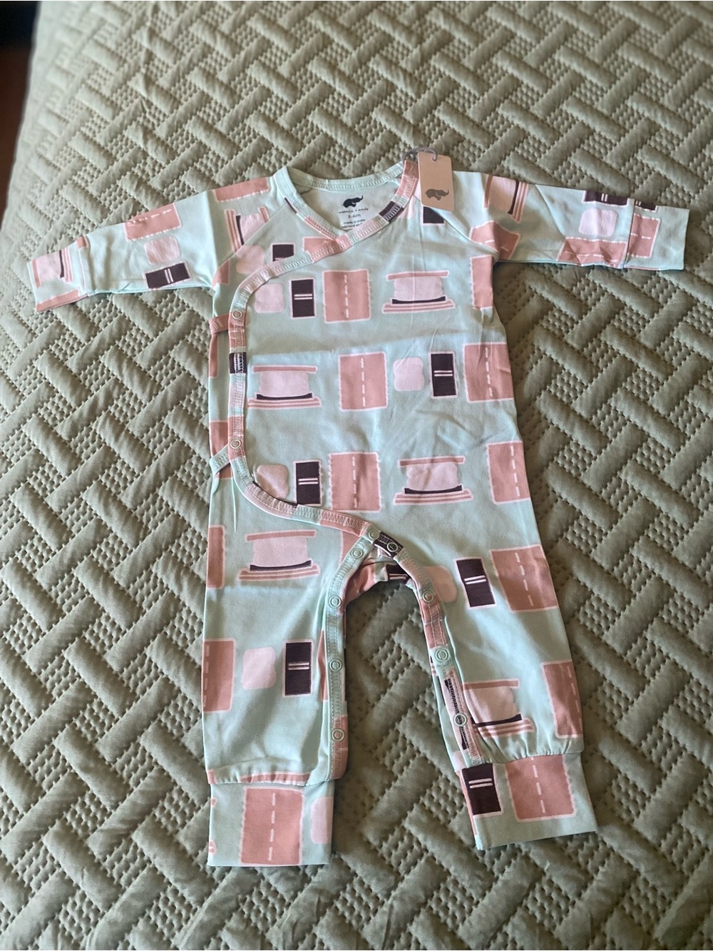 Monica + Andy one-piece footed pajamas
